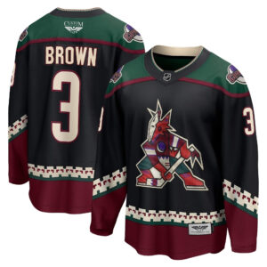 Josh Brown Arizona Coyotes CJP Apparel Pro Home Breakaway Player Jersey - Black