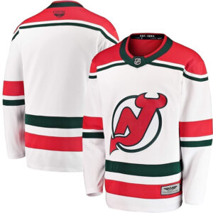 New Jersey Devils CJP Apparel Pro 202223 Heritage Premier Breakaway Jersey - White