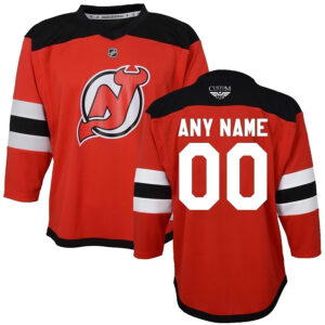New Jersey Devils CJP Apparel Home  Custom Jersey - Red 1
