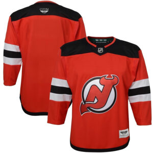 New Jersey Devils CJP Apparel Home Premier Blank Jersey - Red 6