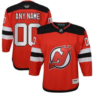 New Jersey Devils CJP Apparel Home Premier Custom Jersey - Red