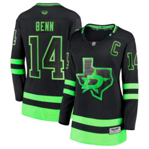 Jamie Benn Dallas Stars CJP Apparel Pro Women's 202021 Alternate Premier Breakaway Player Jersey - Black