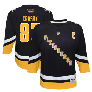 Sidney Crosby Pittsburgh Penguins CJP Apparel 202122 Alternate New Player Jersey - Black