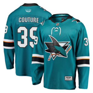 Logan Couture San Jose Sharks CJP Apparel Pro 202122 Home Premier Breakaway Player Jersey - Teal
