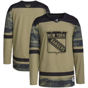 New York Rangers CJP Apparel Military Appreciation Team Pro Practice Jersey - Camo