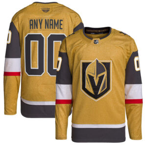 Vegas Golden Knights CJP Apparel Home Pro Primegreen Custom Jersey - Gold