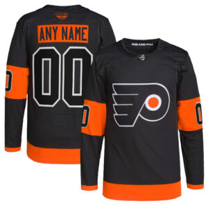 Philadelphia Flyers CJP Apparel Alternate Primegreen Pro Pro Custom Jersey - Black