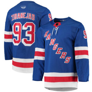 Mika Zibanejad New York Rangers CJP Apparel Home Primegreen Pro Pro Player Jersey - Blue 2