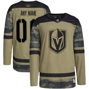 Vegas Golden Knights CJP Apparel Military Appreciation Team Pro Custom Practice Jersey - Camo