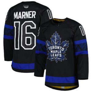 Mitch Marner Toronto Maple Leafs CJP Apparel Alternate Primegreen Pro Pro Player Jersey - Black