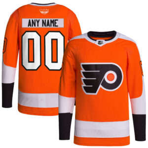 Philadelphia Flyers CJP Apparel Home Primegreen Pro Pro Custom Jersey - Orange