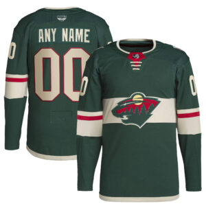 Minnesota Wild CJP Apparel Home Primegreen Pro Pro Custom Jersey - Green