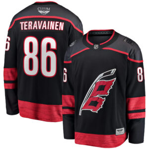 Teuvo Teravainen Carolina Hurricanes CJP Apparel Pro Home Breakaway Player Jersey - Black
