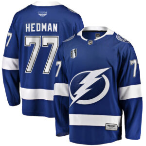 Victor Hedman Tampa Bay Lightning CJP Apparel Pro Home 2022 Stanley Cup Final Breakaway Player Jersey - Blue