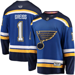 Thomas Greiss St. Louis Blues CJP Apparel Pro Home Breakaway Player Jersey - Blue