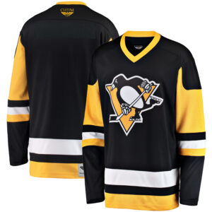 Pittsburgh Penguins CJP Apparel Pro Premier Breakaway Heritage Blank Jersey - Black