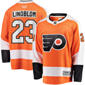 Oskar Lindblom Philadelphia Flyers CJP Apparel Pro Team Color Breakaway Player Jersey - Orange