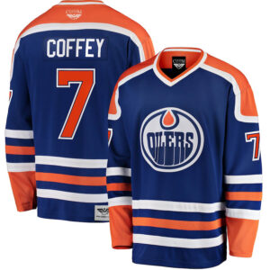 Paul Coffey Edmonton Oilers CJP Apparel Pro Premier Breakaway Retired Player Jersey - Blue