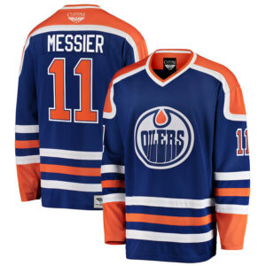 Mark Messier Edmonton Oilers CJP Apparel Pro Premier Breakaway Retired Player Jersey - Blue