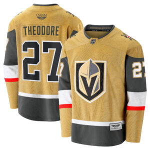 Shea Theodore Vegas Golden Knights CJP Apparel Pro Home Breakaway Jersey - Gold