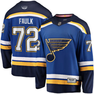 Justin Faulk St. Louis Blues CJP Apparel Pro Home Breakaway Player Jersey - Blue