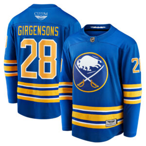 Zemgus Girgensons Buffalo Sabres CJP Apparel Pro Home Breakaway Player Jersey - Royal