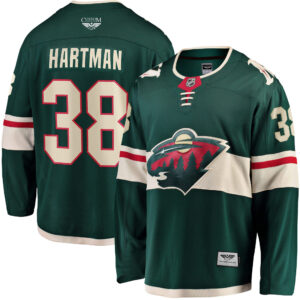 Ryan Hartman Minnesota Wild CJP Apparel Pro Home Breakaway Player Jersey - Green
