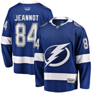Tanner Jeannot Tampa Bay Lightning CJP Apparel Pro Home Breakaway Jersey - Blue