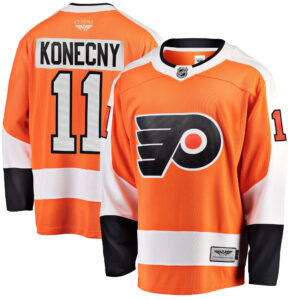 Travis Konecny Philadelphia Flyers CJP Apparel Pro Breakaway Player Jersey - Orange