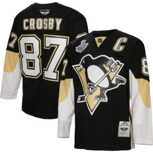 Sidney Crosby Pittsburgh Penguins Mitchell & Ness 2008 Blue Line Player Jersey - Black