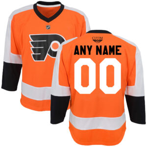 Philadelphia Flyers CJP Apparel Home  Custom Jersey - Orange