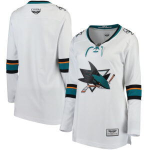 San Jose Sharks CJP Apparel Pro Women's Away Breakaway Jersey - White