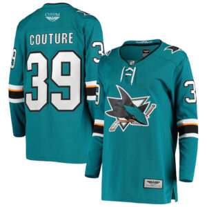 Logan Couture San Jose Sharks CJP Apparel Pro Women's Breakaway Home Player Jersey - Teal
