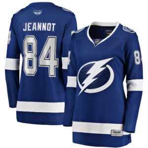 Tanner Jeannot Tampa Bay Lightning Women's CJP Apparel Pro Home Breakaway Jersey - Blue