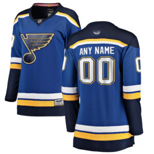 St. Louis Blues CJP Apparel Pro Women's Home Breakaway Custom Jersey - Blue