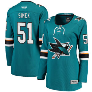Radim Simek San Jose Sharks CJP Apparel Pro Women's Home Breakaway Player Jersey - Teal
