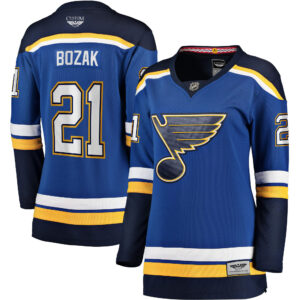 Tyler Bozak St. Louis Blues CJP Apparel Pro Women's Home Breakaway Player Jersey - Blue