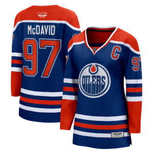 Connor McDavid Edmonton Oilers CJP Apparel Pro Women's Home Premier Breakaway Player Jersey - Royal