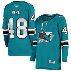 Tomas Hertl San Jose Sharks CJP Apparel Pro Women's Breakaway Home Player Jersey - Teal