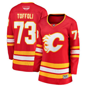 Tyler Toffoli Calgary Flames CJP Apparel Pro Women's Home Breakaway Player Jersey - Red