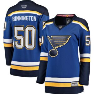 Jordan Binnington St. Louis Blues CJP Apparel Pro Women's Home Premier Breakaway Player Jersey - Royal
