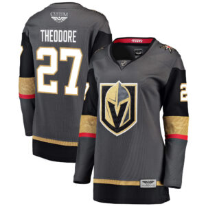 Shea Theodore Vegas Golden Knights CJP Apparel Pro Women's Alternate Breakaway Player Jersey - Gray