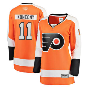 Travis Konecny Philadelphia Flyers CJP Apparel Pro Women's Breakaway Player Jersey - Orange