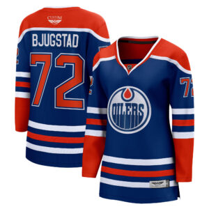 Nick Bjugstad Edmonton Oilers Women's CJP Apparel Pro Home Breakaway Jersey - Royal