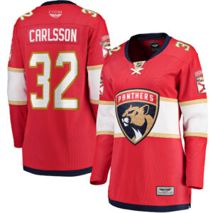 Lucas Carlsson Florida Panthers CJP Apparel Pro Women's Home Breakaway Player Jersey - Red