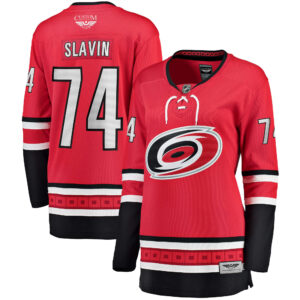 Jaccob Slavin Carolina Hurricanes CJP Apparel Pro Women's Home Breakaway Player Jersey - Red