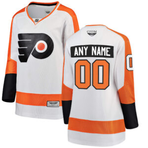 Philadelphia Flyers CJP Apparel Pro Women's Away Breakaway Custom Jersey - White