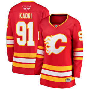Nazem Kadri Calgary Flames CJP Apparel Pro Women's Home Breakaway Player Jersey - Red
