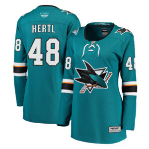 Tomas Hertl San Jose Sharks CJP Apparel Pro Women's Breakaway Jersey - Teal
