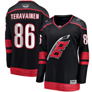 Teuvo Teravainen Carolina Hurricanes CJP Apparel Pro Women's Home Breakaway Player Jersey - Black